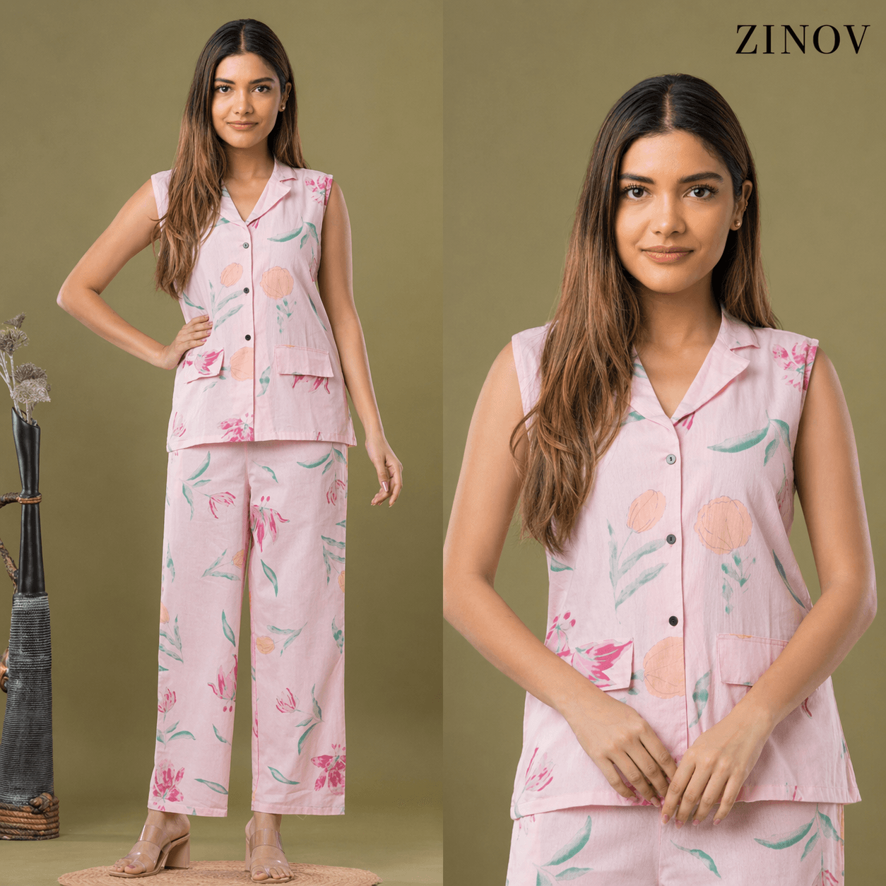 Mustard Kutchi Embroidered Kurta Set